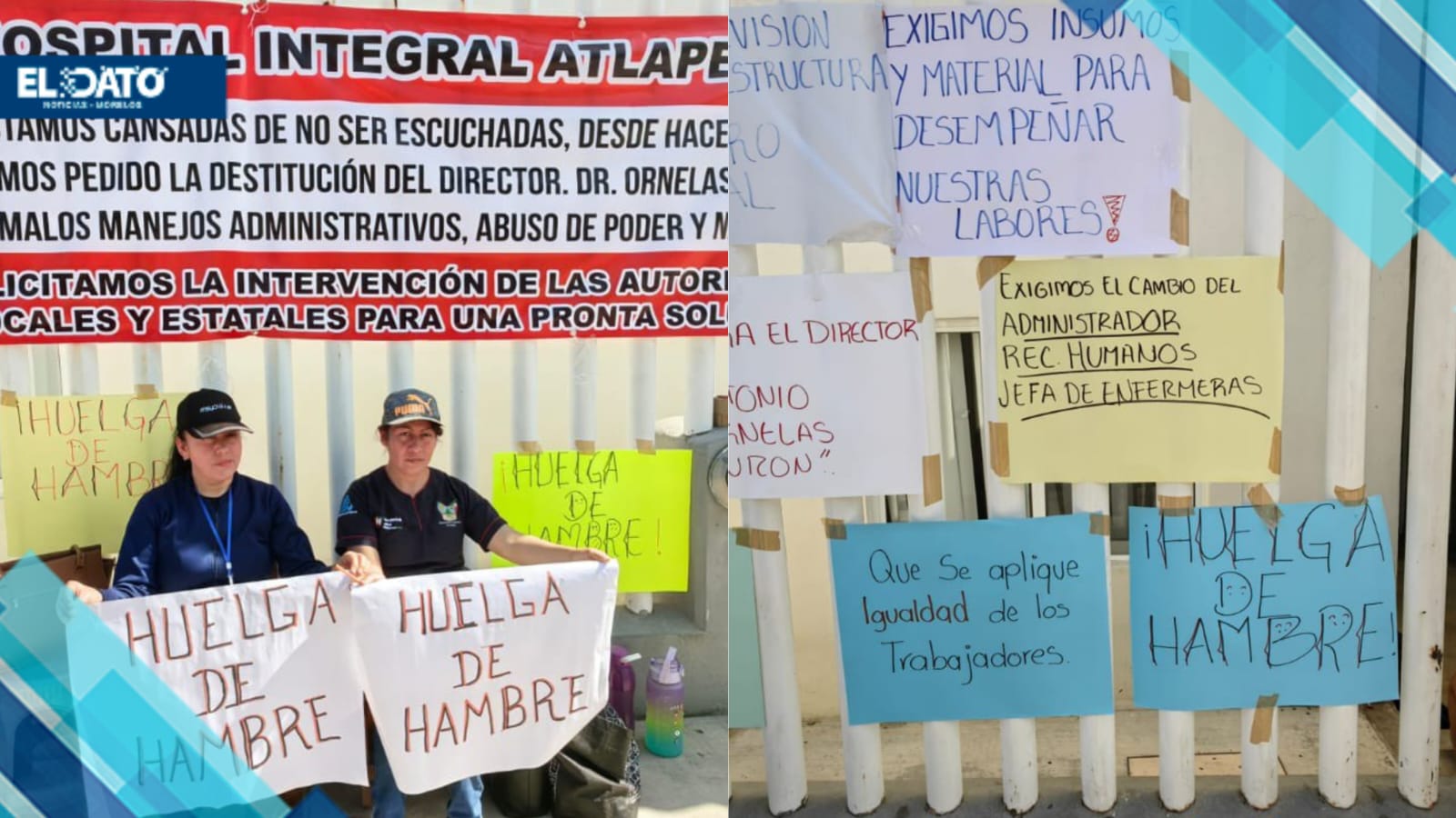 ENFERMERAS INICIAN HUELGA DE HAMBRE EN PROTESTA CONTRA HOSTIGAMIENTO Y CORRUPCIÓN EN HIDALGO